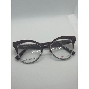 Marc Jacobs Cat Eye Eyeglasses Frames Burgundy‎ Silver Designer Glasses